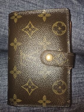LV Monogram Canvas Snap Wallet - Brown and Gold
